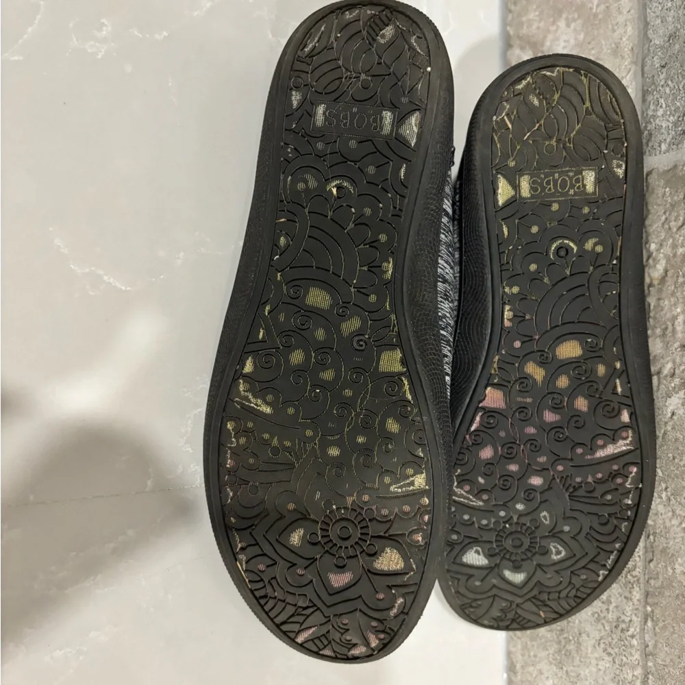 Skechers BOBS Memory Foam Sneakers – Black/Gray Knit – Women’s 6.5 - Picture 6 of 11